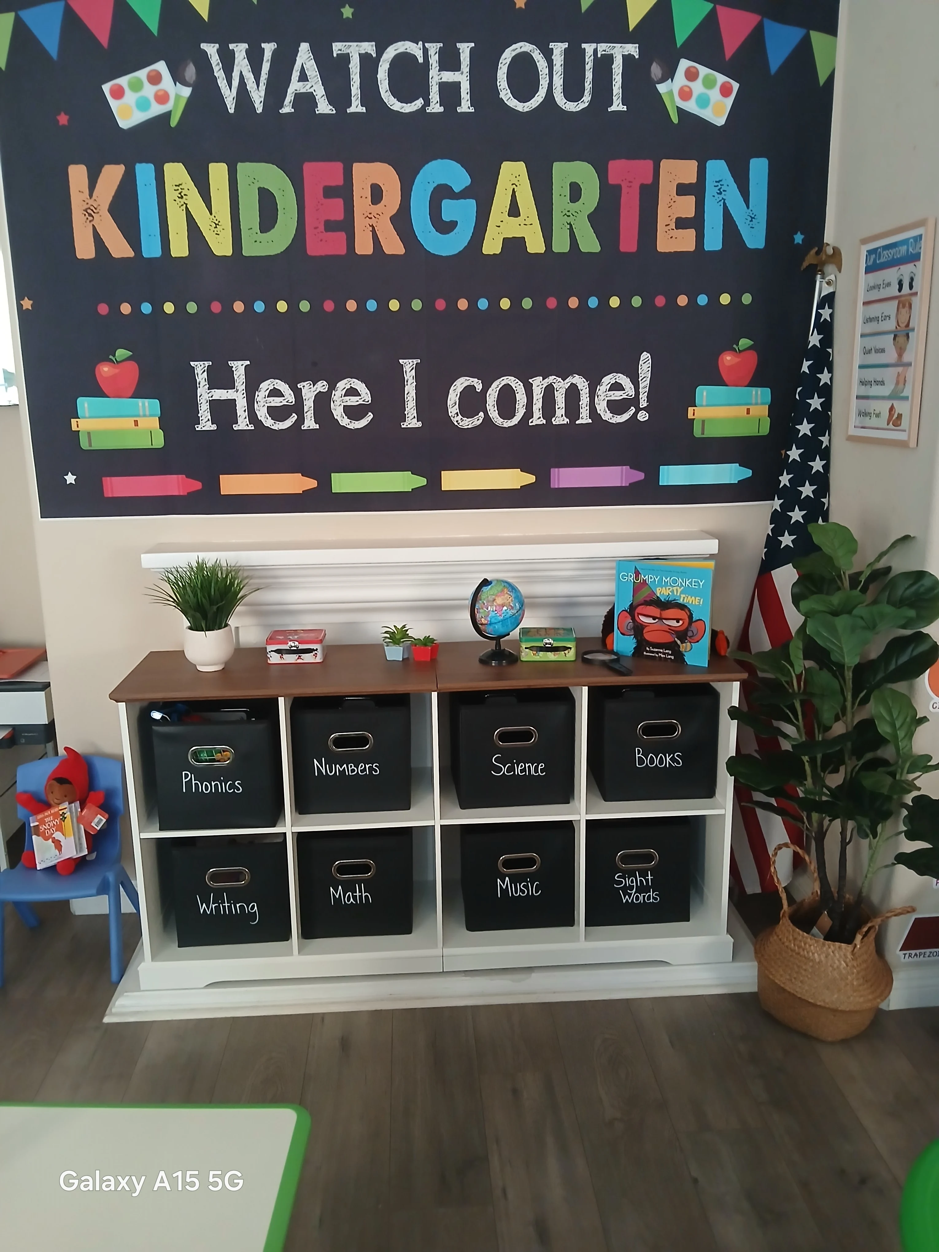 Kindergarten readiness classroom display